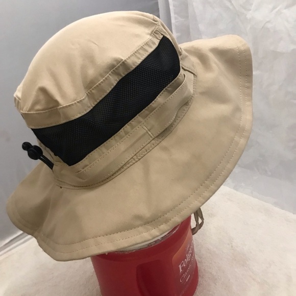 Calamus Fitted M/L Tan Mesh Sun Blocker Safari Sport Hat - Picture 3 of 12